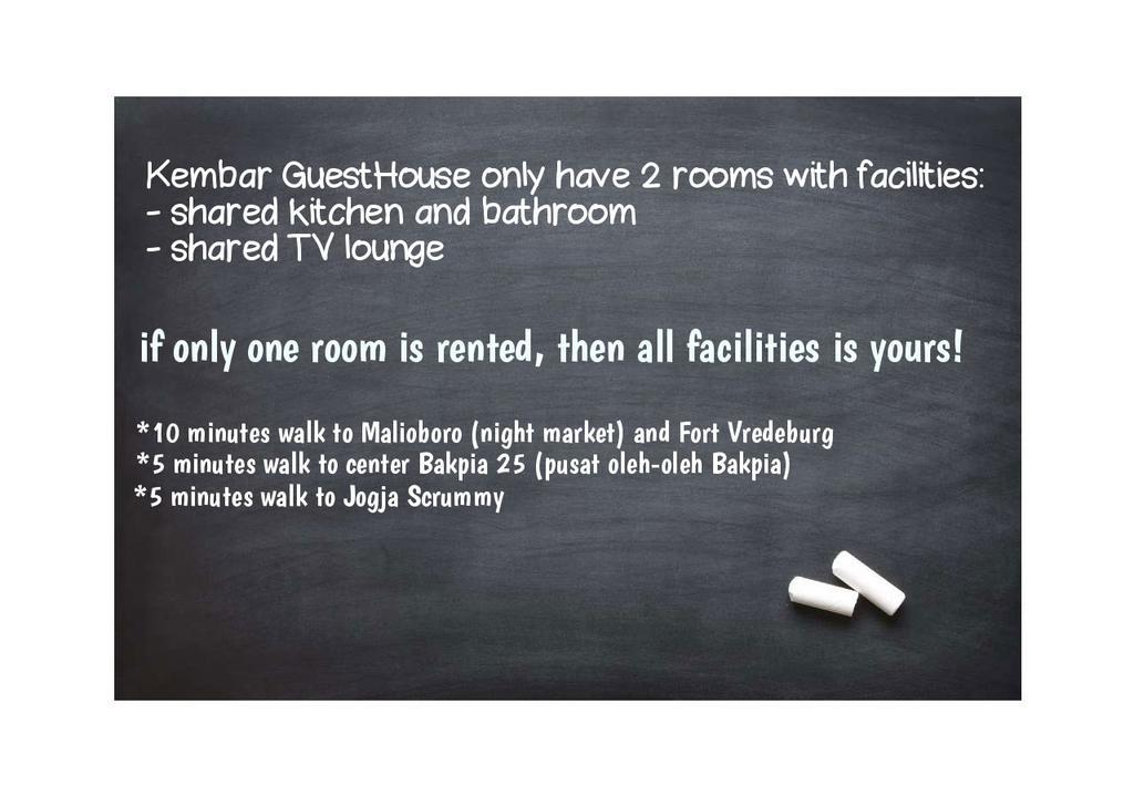 Kembar Guesthouse Yogyakarta Exterior photo